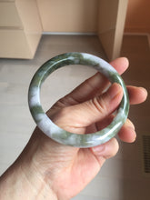 Load image into Gallery viewer, 62.5mm certified 100% natural Type A purple white brown jadeite jade bangle AZ158-4008
