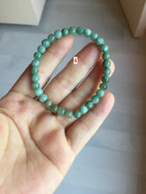 Load image into Gallery viewer, 5.5-7mm size 50-58mm 100% natural type A dark green/blue/gray/black Guatemala jadeite jade beads bracelet PA164
