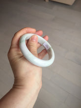Load image into Gallery viewer, 58.8mm Certified Type A 100% Natural white/ green Jadeite Jade bangle PA3-3512 ($29.99 group)
