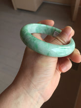 Load image into Gallery viewer, 57.5mm Certified Type A 100% Natural sunny green yellow white Jadeite bangle PC163-8119
