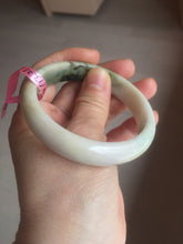 Load image into Gallery viewer, 56.7mm type A 100% Natural green/purple/pink/white (福禄寿)  Jadeite Jade bangle G52
