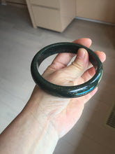Load image into Gallery viewer, 64.6mm certified 100% Natural dark green/black meteorite Stellar Night sky nephrite bangle HN165-5034
