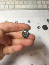 Load image into Gallery viewer, 15mm Type A 100% Natural Icy Watery Light Green Dark Green Gray Guatemala Jadeite Jade Oval Safety Guardian Pendant PE112
