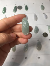 Load image into Gallery viewer, Type A 100% Natural icy watery light green/white/purple jadeite Jade magnolia buds group Pendant PH236
