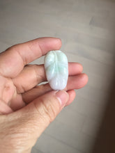 Load image into Gallery viewer, 100% natural type A  sunny green white purple jadeite jade leaf pendant group PB46
