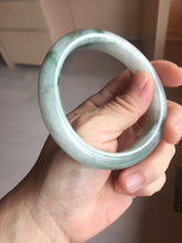 Load image into Gallery viewer, 59.2mm certified Type A 100% Natural light green gray Jadeite Jade bangle PB289-3359
