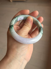 Load image into Gallery viewer, 56mm certified 100% natural Type A light green brown purple jadeite jade bangle AA31-4076
