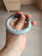 Load image into Gallery viewer, 53.5mm certified 100% natural Type A sunny green dark green purple  jadeite jade bangle AA34-4258
