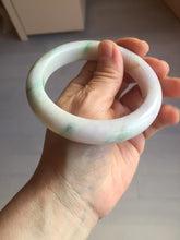 Load image into Gallery viewer, 60.4mm 100% Natural type A sunny green purple white Jadeite Jade bangle PE45-5505
