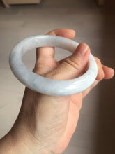 Load image into Gallery viewer, 59.8mm Certificated Type A 100% Natural White purple gray Jadeite Jade bangle AA116-8440
