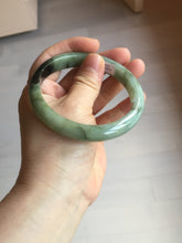 Load image into Gallery viewer, Sold. Please don&#39;t order. Thanks. 61mm Certified 100% natural Type A dark green/sunny green/black/red/brown jadeite bangle PD82-9786
