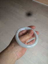 Load image into Gallery viewer, 57mm certified 100% natural type A light green/white jadeite jade bangle AX83-5063
