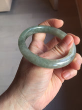 Load image into Gallery viewer, 56.5mm Certified 100% natural Type A oily dark green/gray/black (老油青) jadeite jade bangle PF34-5472
