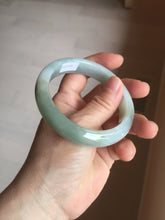 Load image into Gallery viewer, 57mm Certified Type A 100% Natural light green blue brown jadeite Jade bangle PC94-0362
