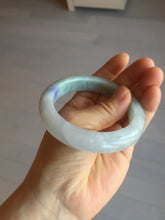 Load image into Gallery viewer, 57.5mm certified type A 100% Natural icy watery light green/purple/white Jadeite jade bangle BH138-1314
