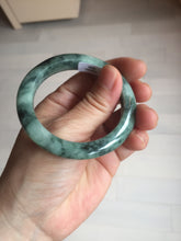 Load image into Gallery viewer, 50mm certified 100% natural Type A light green/gray/purple jadeite jade bangle BS114-6639
