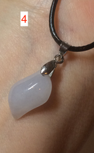 Load image into Gallery viewer, 100% natural type A jadeite jade icy watery Willow leaf/petal/peach pendant group AC79
