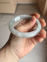 Load image into Gallery viewer, 57.8mm certified 100% certified natural  light green white fresh air jadeite jade bangle PC251-0569
