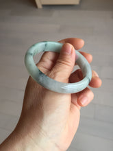 Load image into Gallery viewer, 54mm 100% natural type A light green with green floating flowers jadeite jade bangle PA258-3843 AllaboutjadeCanada.com only
