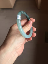 Load image into Gallery viewer, 57mm Certified type A 100% Natural light green blue purple gray black Jadeite bangle PB275-2747
