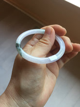 Load image into Gallery viewer, 49.5mm Certified Type A 100% Natural icy watery light green purple Jadeite Jade bangle PA73-6337

