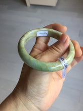 Load image into Gallery viewer, 56.5mm certified Type A 100% Natural light green/yellow/white Jadeite Jade bangle AZ197-2732
