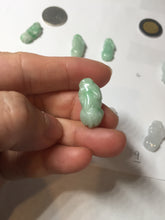 Load image into Gallery viewer, 100% natural type A icy watery jadeite jade sunny green/white/purple/yellow 3D PiXiu (貔貅) pendant necklace PC29

