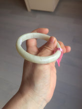 Load image into Gallery viewer, 57.9mm certified Type A 100% Natural beige yellow Jadeite Jade bangle G45-6731
