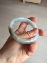 Load image into Gallery viewer, 57.5mm Certified Type A 100% Natural white/light purple/brown Jadeite Jade bangle BM51-7048

