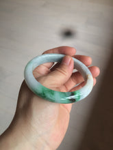 Load image into Gallery viewer, 57.5mm Certified Type A 100% Natural sunny green light purple jadeite jade bangle AX40-7717
