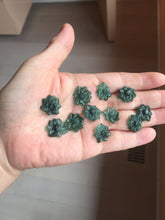 Load image into Gallery viewer, 100% Natural type A blue green gray black Guatemala jadeite Blue Lotus(蓝莲花) group PB297  Add on item. Not for sale alone.
