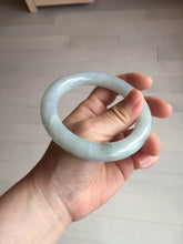Load image into Gallery viewer, 59.1mm Certified Type A 100% Natural light green chubby round cut Jadeite Jade bangle BM24-4587
