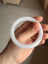 Load image into Gallery viewer, 52.5mm Type A 100% Natural light pink/purple round cut Jadeite Jade bangle BH126-8037
