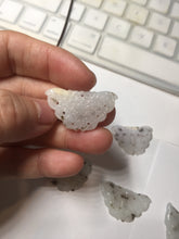 Load image into Gallery viewer, 100% Natural type A white brown Jadeite Jade Withered Leaf Butterfly(枯叶蝶) pendant PB215
