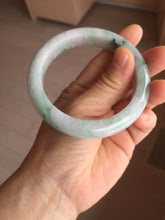Load image into Gallery viewer, 57.5mm certified type A 100% Natural light  green/purple Jadeite jade bangle PA232-5118

