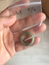 Load image into Gallery viewer, Size 2-9 1/2 100% natural type A dark green jadeite jade band ring BL24 add-on items
