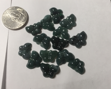 Load image into Gallery viewer, 100% Natural type A icy watery  light dark green/blue/gray/black Guatemala Jadeite Jade butterfly pendant BP177
