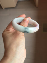 Load image into Gallery viewer, 50mm certified Type A 100% Natural light green purple yellow(FU LU SHOU) oval Jadeite Jade bangle BQ54-8192(Etsy listed))
