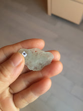 Load image into Gallery viewer, 100% Natural type A icy watery light green clear Jadeite Jade butterfly pendant PH113-4
