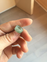Load image into Gallery viewer, 14.3-17.3mm 100% natural type A icy watery light green jadeite jade band ring beads group BL10
