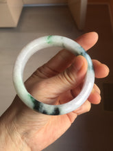 Load image into Gallery viewer, 56mm certified 100% natural type A sunny green/dark green/purple/white jadeite jade bangle PF19-3425
