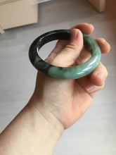 Load image into Gallery viewer, 58.5mm Certified 100% natural Type A dark green/sunny green/black/red/brown jadeite bangle PD83-9761
