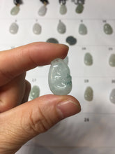 Load image into Gallery viewer, 100% Natural type A light green/light green/white/purple/gray jadeite Jade RuYi(如意) pendant PJ130
