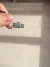 Load image into Gallery viewer, 20mm 100% Natural icy watery light green clear jadeite Jade Safety Guardian Button (donut) Pendant BK106
