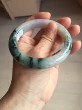 Load image into Gallery viewer, 58.5mm certified Type A 100% Natural dark green purple Jadeite Jade bangle PE75-(2315)
