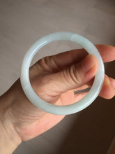 Load image into Gallery viewer, Shopify only 5385mm Certified 100% natural Type A light green white jadeite jade bangle AX135-0224 add on item
