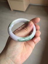 Load image into Gallery viewer, 52mm certified natural 100% natural Type A dark green sunny green brown purple oval jadeite jade bangle PB235-1093
