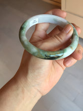 Load image into Gallery viewer, 60mm certificated Type A 100% Natural dark green/brown/purple/black Jadeite Jade bangle BG238-3280
