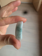 Load image into Gallery viewer, 100% natural type A icy watery light green white jadeite jade rectangle bead/craft supplies BG9
