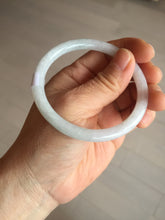 Load image into Gallery viewer, 55mm Certified type A 100% Natural white slim round cut Jadeite bangle PH83-0804
